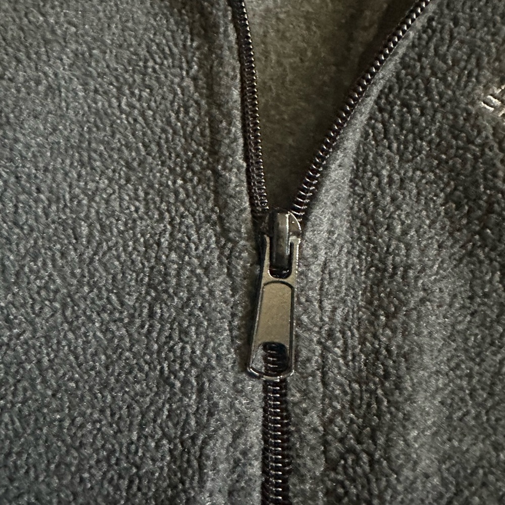 Columbia Fleece Vest 2 Zip Pockets Black Small